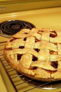 pie! first ever lattice top was a success